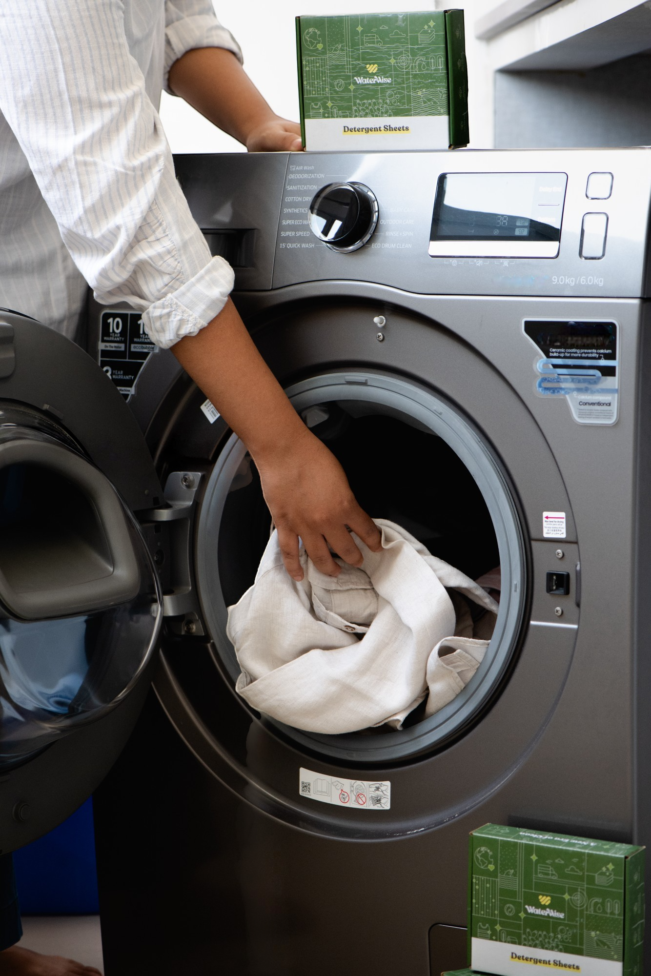 Loading Detergent Sheets in washing machine